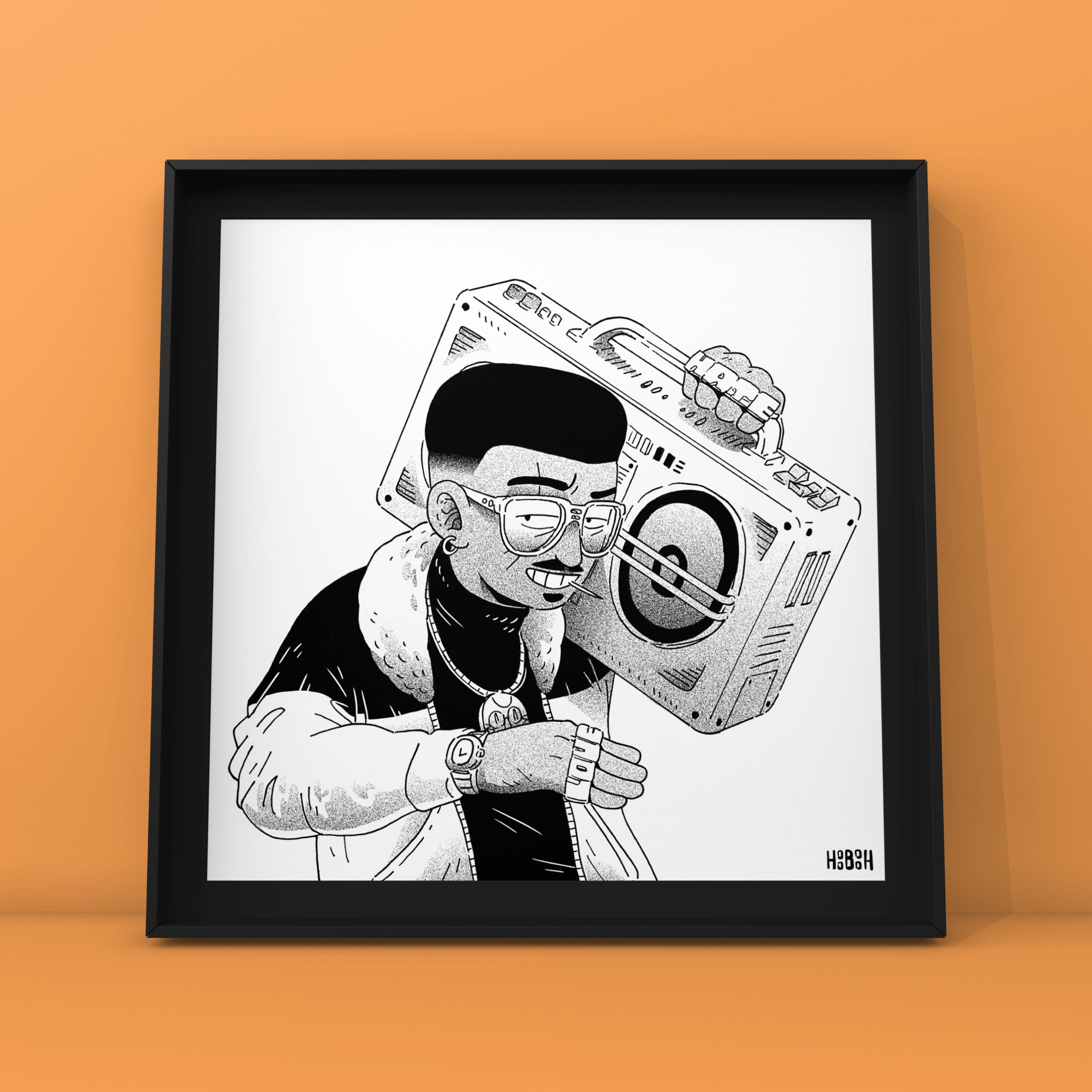 Inktober #4 - Radio - MoGA